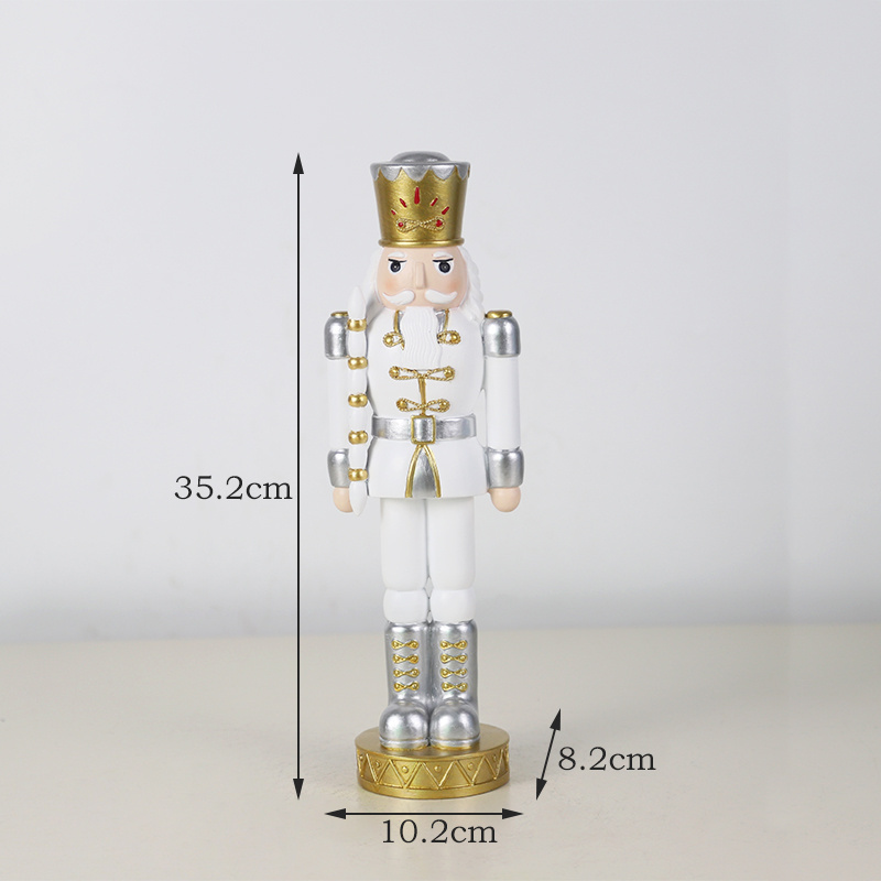 Redeco High Quality Handmade Pink Nutcracker Christmas Nutcracker Resin Nutcracker For Christmas