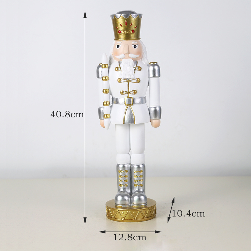 Redeco High Quality Handmade Pink Nutcracker Christmas Nutcracker Resin Nutcracker For Christmas