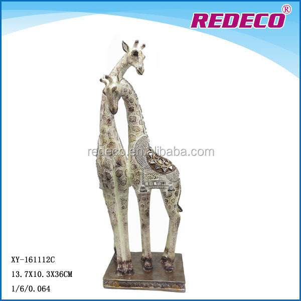 Life Size Tall Animal Giraffe Statue Resin Giraffe Statue