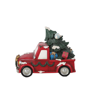 Redeco High Quality Classic Christmas Car Sculpture Christmas Decorations Ornament Resin Crafts For Gifts Home Decorations