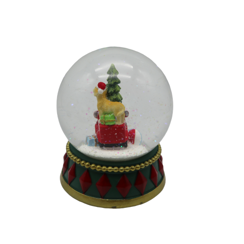 Christmas decor resin water ball custom  snow globe