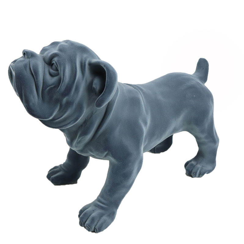 Handmade resin funny dachshund dog figurine for home decoration