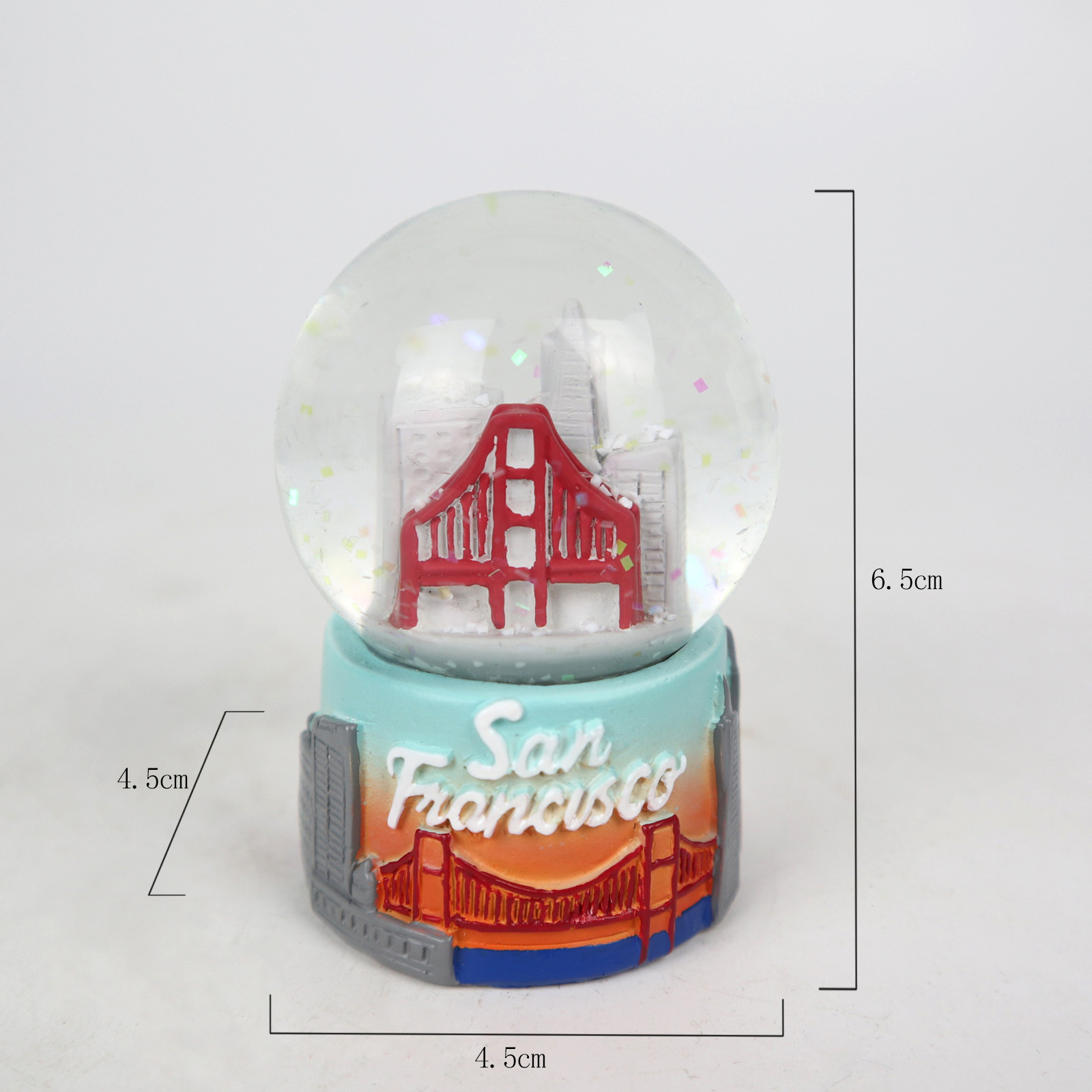 Redeco Resin Crafts Christmas Custom Mini Snow Globes Wholesale Building Snow Globes Water Globes Cheap Gifts