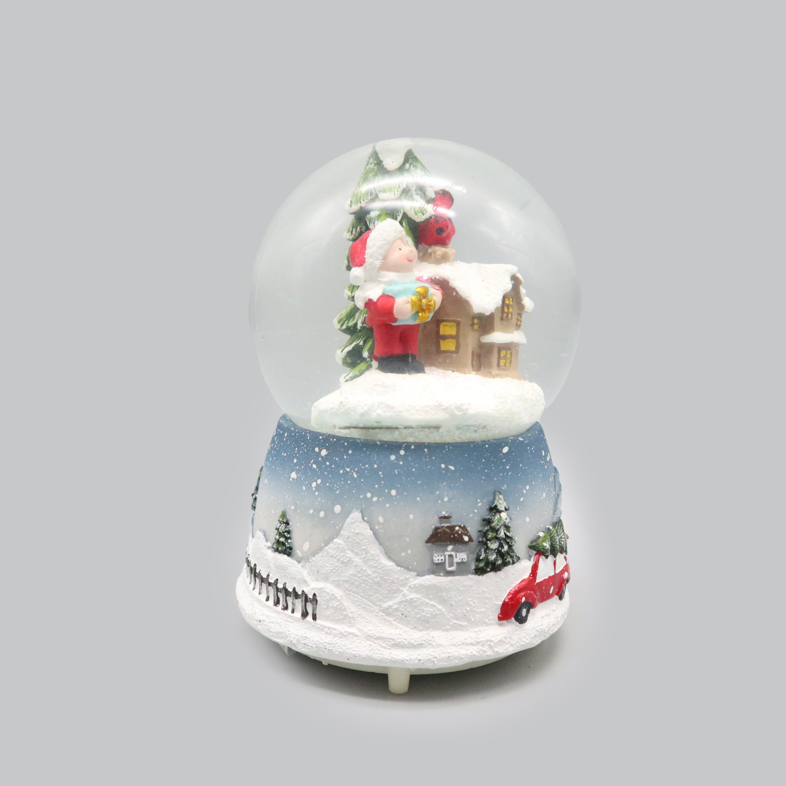 Customized Music Box Gift Water Globe Brand Personalized Polyresin Snow Globes With Glitter