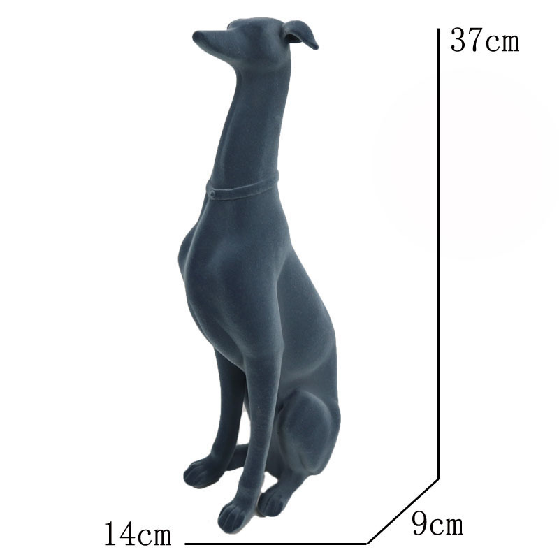 Handmade resin funny dachshund dog figurine for home decoration