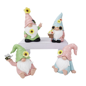 Redeco Nordic Wholesale Resin Crafts Cute Easter Ornament Mini Gnomes