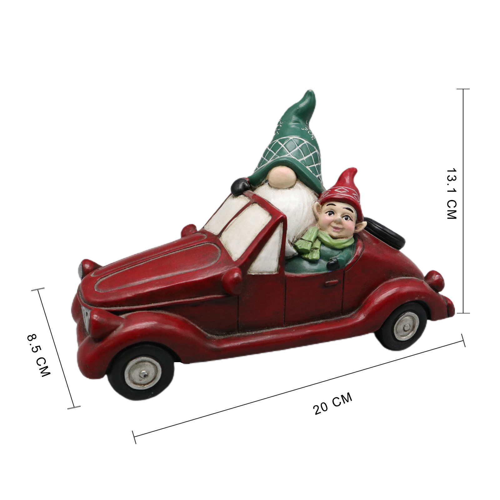 Resin Christmas Ornaments Gnome And Car Christmas Decorations