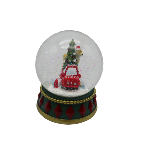 Christmas decor resin water ball custom  snow globe