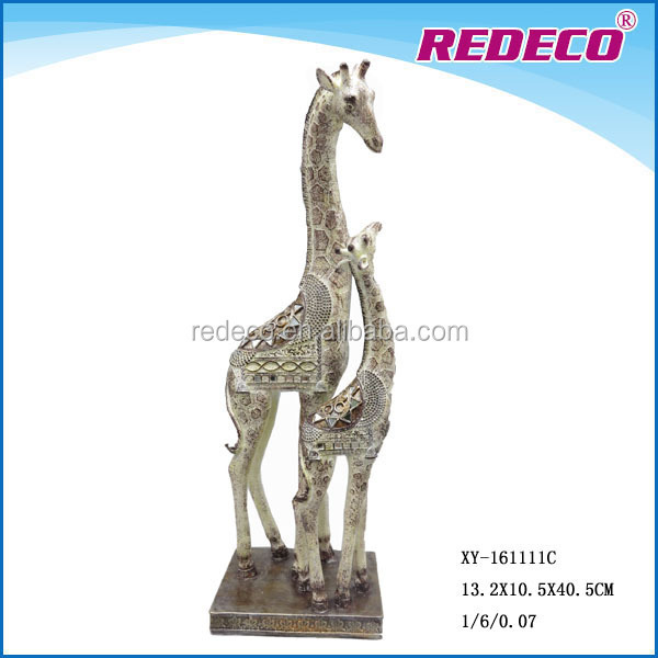 Life Size Tall Animal Giraffe Statue Resin Giraffe Statue