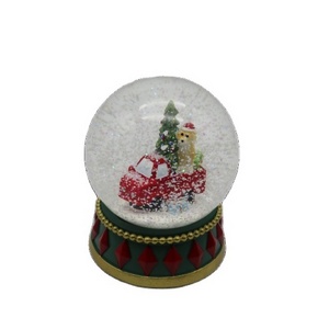 Christmas decor resin water ball custom  snow globe