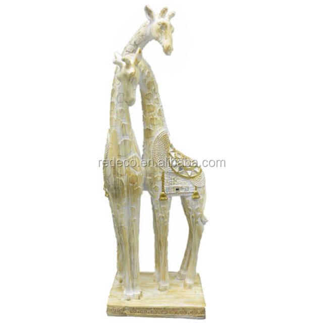 Life Size Tall Animal Giraffe Statue Resin Giraffe Statue