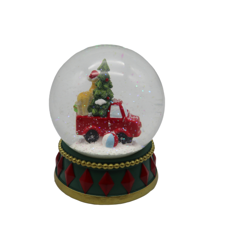 Christmas decor resin water ball custom  snow globe