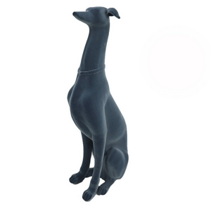 Handmade resin funny dachshund dog figurine for home decoration