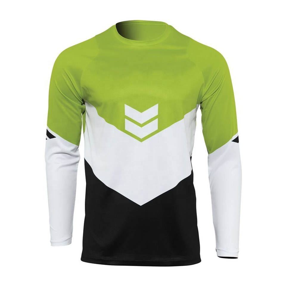 Custom Made Blank Motocross Jerseys Long Sleeve Team Dirt Bike Motorcycle MTB Shirt  sublimation motocross jersey