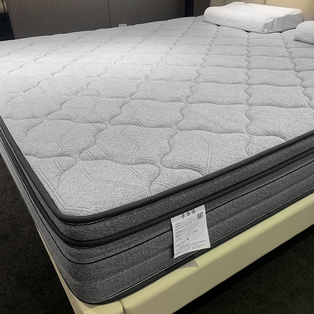 High-Density Gel Memory Rebonded Foam Bed Topper with Pocket Spring Comfortable Queen Double Full King Mattresses Hospital Use