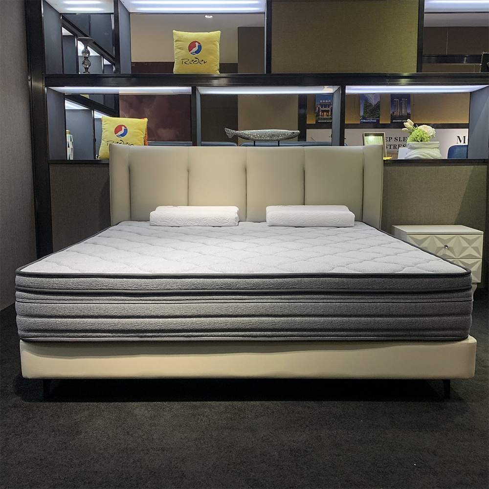 High-Density Gel Memory Rebonded Foam Bed Topper with Pocket Spring Comfortable Queen Double Full King Mattresses Hospital Use