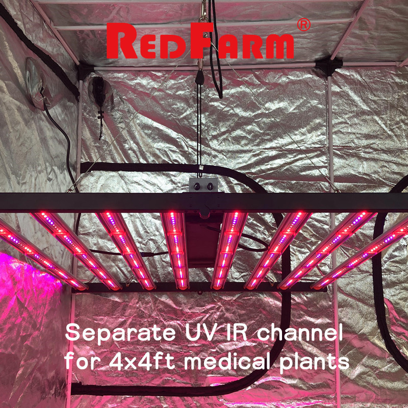 Hydroponic indoor garden 600D grow box 60x60cm 90x90cm 120x120x200cm redfarm LED light grow box complete kit