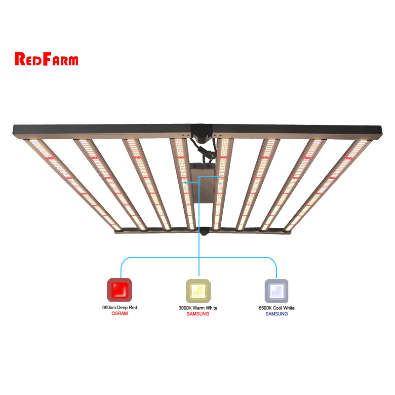 RedFarm Led Samsung ETL Intertek Commercial Foldable Led Grow Light 600w Led Grow Light Full Spectrum