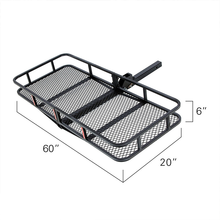 Chinese factory tow hitch tire carrier tow hitch bike carrier car rear hitch folding cargo carrier