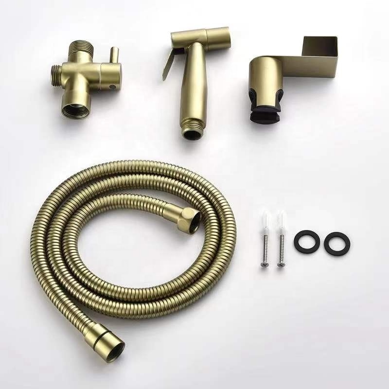 Redeg - 2021 hot sell Cloth Diaper Toilet Sprayer Kit - Brass Chrome Hand Held Bidet - 1/2