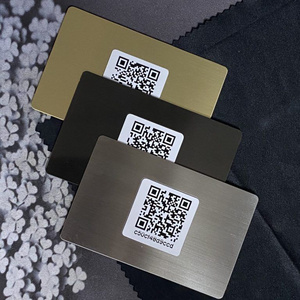 High-End Custom Nfc 4k Gold Metal Cards Business Card With Qr Code