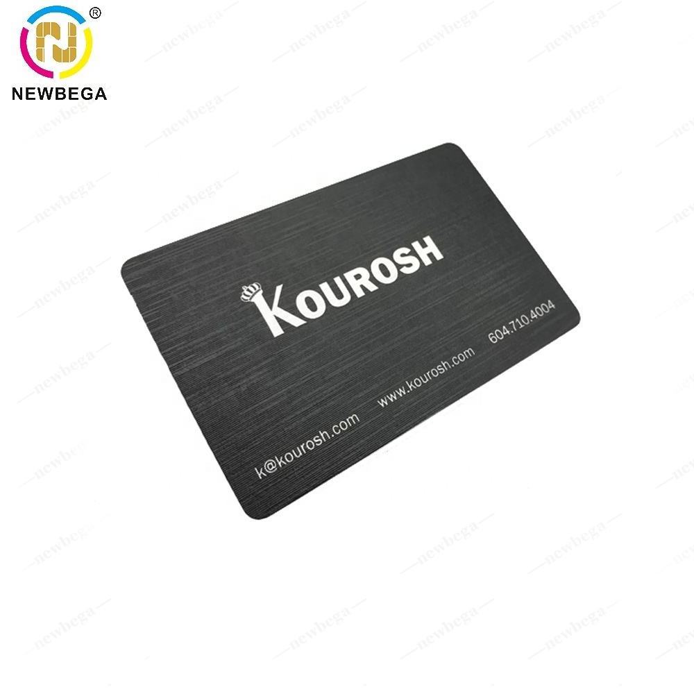 Wholesale custom steel metal cardss with rfid chip business cardss metal cards