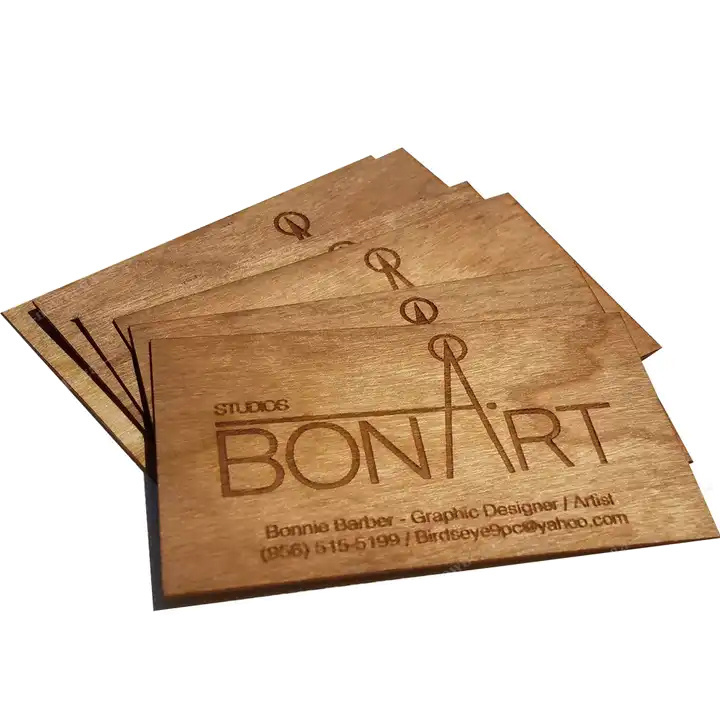 Wholesale 13.56mhz High Quality Custom Waterproof Carving NFC Business Wooden Cards