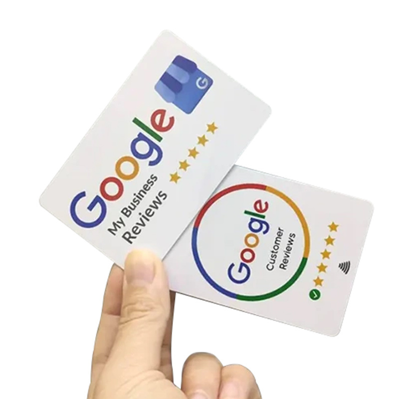 New product programmable google reviews card RFID NFC ntag213 215 216 google review card