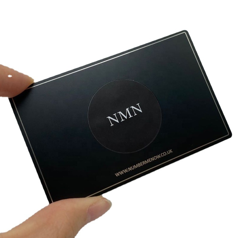 Custom Black Matte Stainless Steel  RFID Metal Sublimation VIP Business Card with logo Blank NFC Metal Card