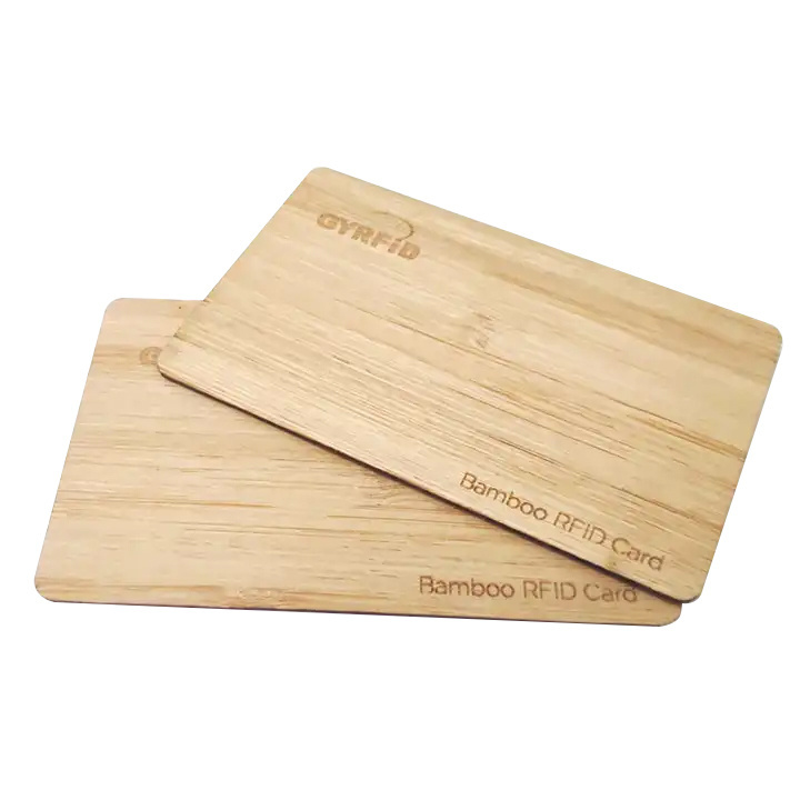 Wholesale 13.56mhz High Quality Custom Waterproof Carving NFC Business Wooden Cards