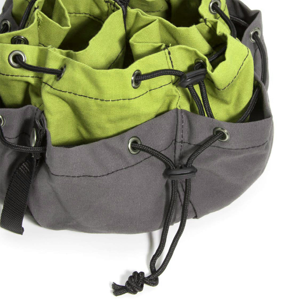 Parachute Bag Waxed Canvas Workbag Garden Tool Bag 12-Pocket Grab Construction Drawstring Bucket Bag