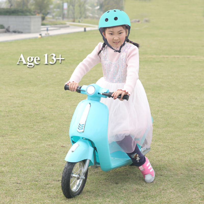 Pocket Mod Miniature Euro 24V Electric Kids Ride On Retro vespa electric scooter for kids