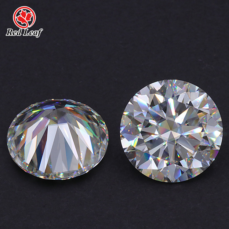 Redleaf Moissanite wholesale pass diamond tester d vvs 3mm-15mm round gra certified loose stones diamond loose moissanite