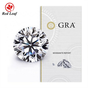 Redleaf Moissanite wholesale pass diamond tester d vvs 3mm-15mm round gra certified loose stones diamond loose moissanite