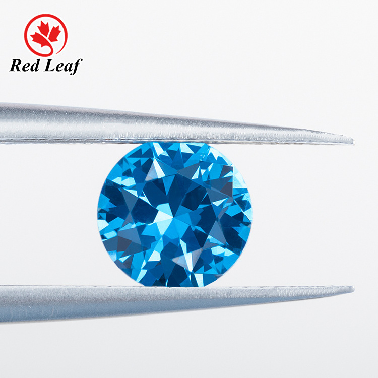 Redleaf jewelry 119# aquamarine heart shape spinel gemstone 9*9mm synthetic spinel price per carat