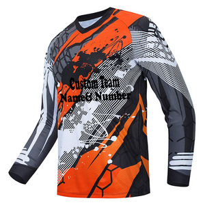 Low MOQ Custom Sublimation Street Men Jersey Customized Blank Motocross Jersey Relaxed and Comfortable Fit For Rider