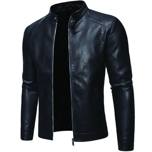 Wholesale Customized Leather Jacket breathable wind proof Motorbike leather Jacket Coat pure Men's Leather Jacket OEM Customized