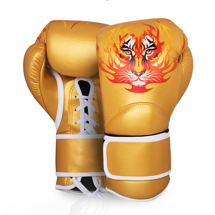 Fight Training Comfortable Professional Custom Logo Boxing Gloves Comfortable Men Boxing Punching Gloves