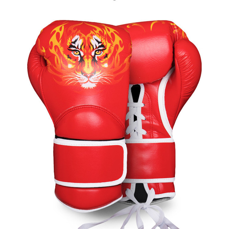 Fight Training Comfortable Professional Custom Logo Boxing Gloves Comfortable Men Boxing Punching Gloves