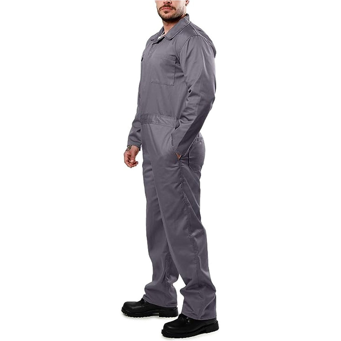 Work Clothes Wearable Twill Coverall Two Tone Boiler Suit Oem Service High Visibility Reflective Cotton Safety Workwear