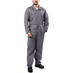 Work Clothes Wearable Twill Coverall Two Tone Boiler Suit Oem Service High Visibility Reflective Cotton Safety Workwear