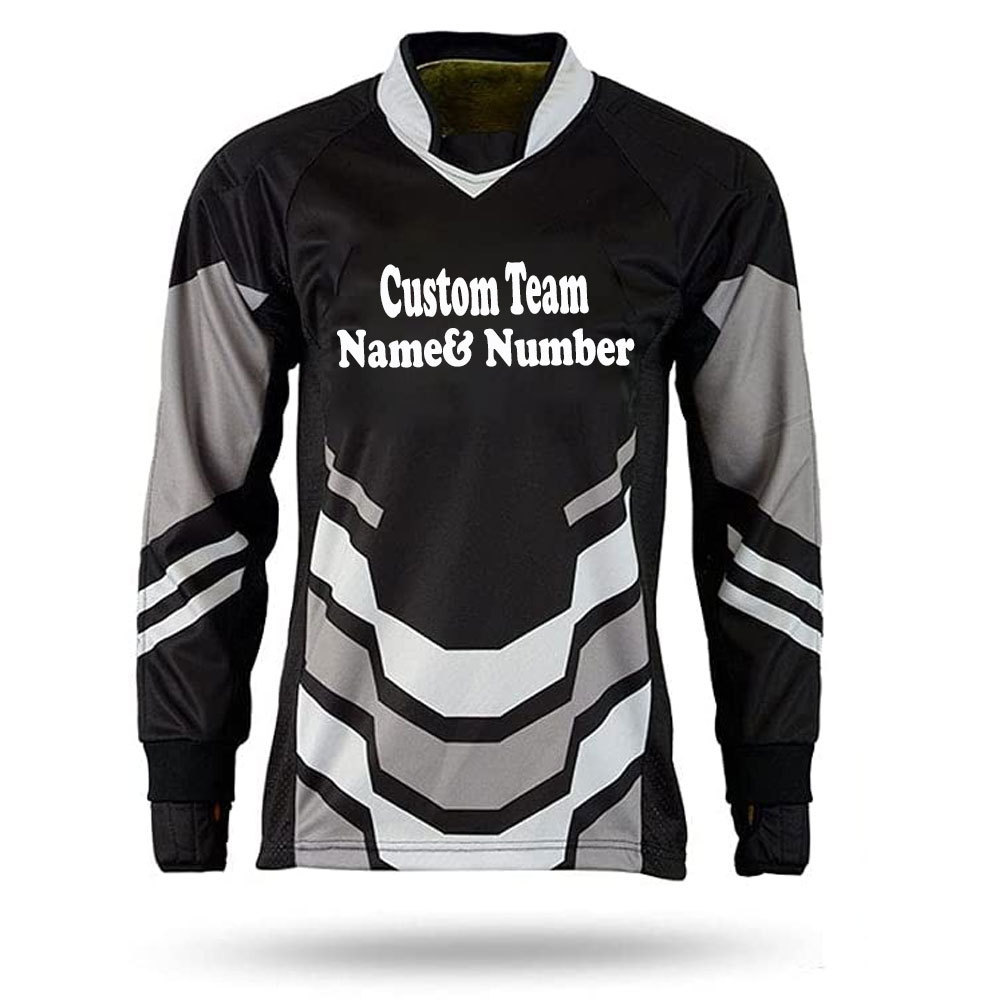 2023 Stretch Ribbed Cuffs Providing Slim Athletic Fit for Maximum Comfort Custom Sublimation Paintball Jersey for Men