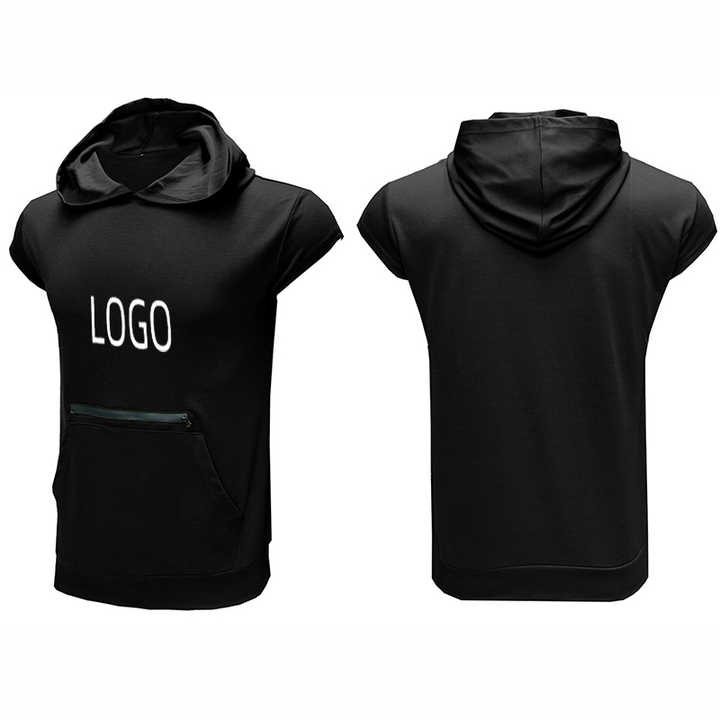 GYM Fitted OEM Wholesale Sublimated Custom Classic Compression Sleeveless Hoodie Sweatshirts For Men Youth Adult