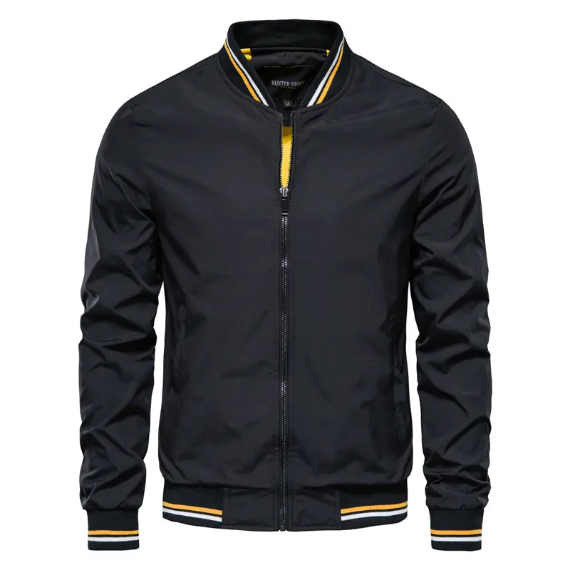 Men Zipper Premium Quality College Fashion 2023 High Quality Wholesale Customized New Design Windproof Bomber Jackets