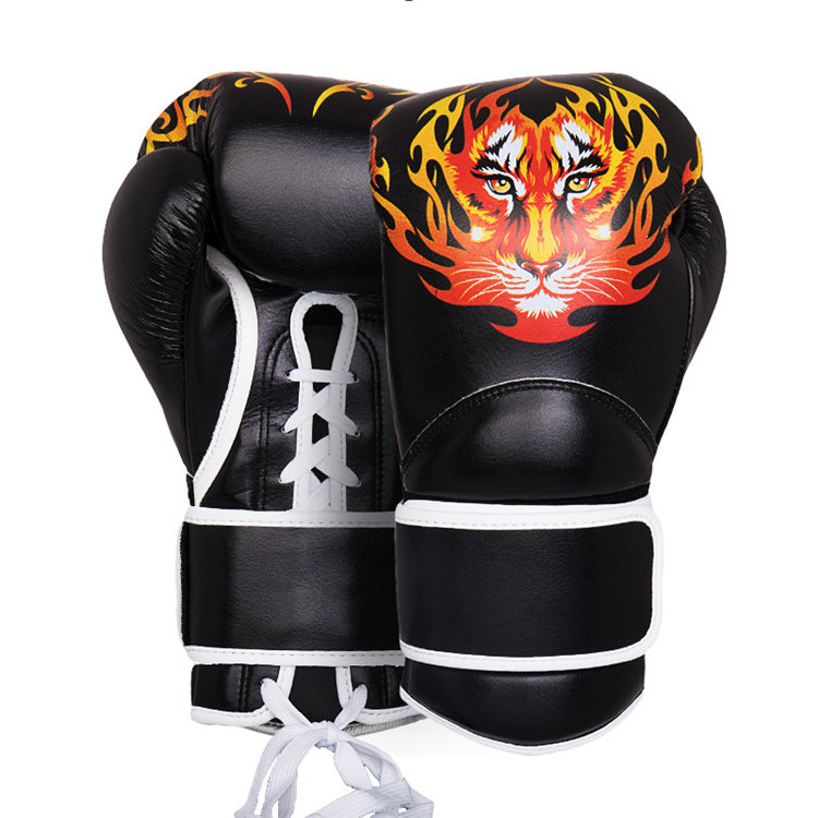 Fight Training Comfortable Professional Custom Logo Boxing Gloves Comfortable Men Boxing Punching Gloves