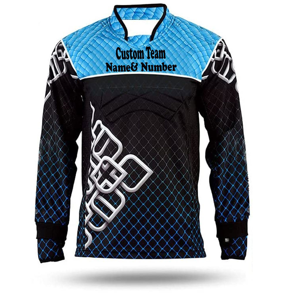 2023 Stretch Ribbed Cuffs Providing Slim Athletic Fit for Maximum Comfort Custom Sublimation Paintball Jersey for Men