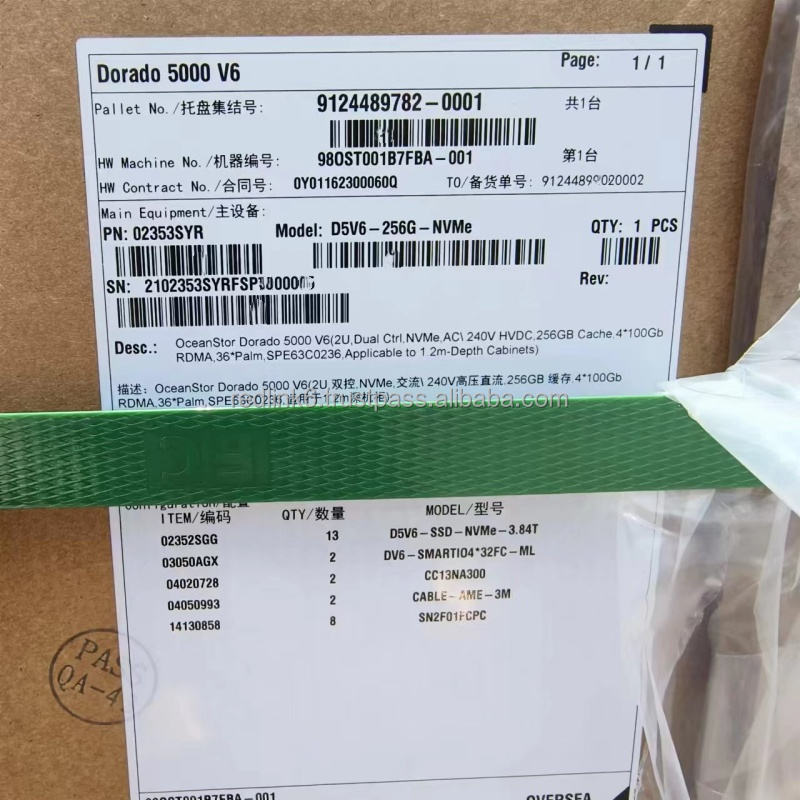 02355RNF P12H32CEBUON OceanStor Pacific 9520 2U EXP Controller Enclosure Mass Data Storage main Node OceanStor Pacific 9950