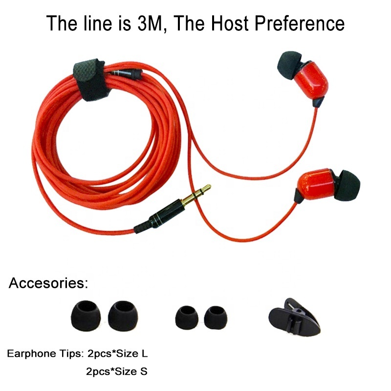 3M In-Ear Monitor Earphone Headphones With Long Wire 3.5mm Jack Hifi Stereo Universal Auricular