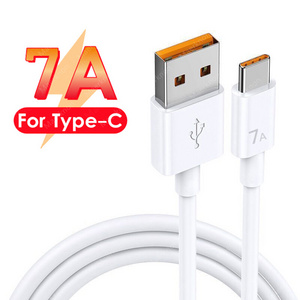 Factory 7A USB Type C Cable 100W Super-Fast Charging Cable For Huawei  QC3.0 Type C USB Fast charge Data Cord For phones XiaoMi