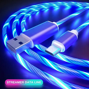 Glowing Cable Mobile Phone Charging Cables LED light Micro USB Type C Charger For Samsung Xiaomi iPhone Charge Wire Cord